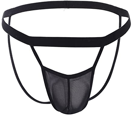 Fulidngzg Ropa Interior Hombre Sexy, Tanga Eróticas Slip Gay G-String Transpirable Elefante Amarillo Suspensorio Extremo Jockstrap Talle Bajo Calzoncillos Leopardo Deportivo