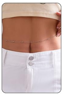 Fabme Midjehalsband för damer - snygg saree förgylld magkedja pärla lager kropp höftkedja för midjan sexiga bikini smycken (26-42 tum)