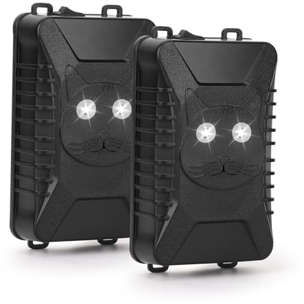 Gugxiom Under Hood repelente de plagas de roedores de vehículos con 3 modos de alimentación, repelente ultrasónico de plagas para coches, garaje, ático (1)