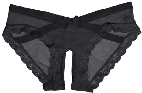 Generico Perizoma Aperto in Pizzo Tanga Donna Seducente Trasparente Mutande Donna Sexy con Buco Tanga Sexydonna Hot Vita Bassa Slip Donna Motivo Floreale, Rave Festival