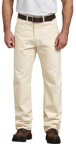 Dickies Pantalon Utilitaire de Peintre pour Homme, Coupe décontractée, Naturel, 30W / 30L