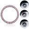 Décor de Voiture Cristal Bling Bague Autocollant Emblème en Métal