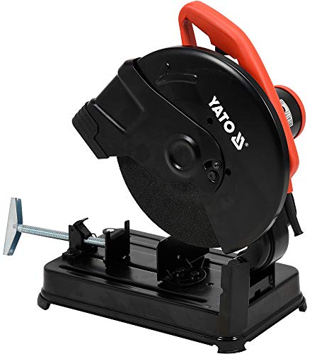 YATO Sierra circular profesional de metal, 2450 W, arranque suave, 0-45°, 4000 rpm, sierra tronzadora de metal