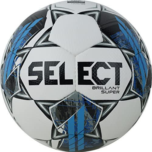Select Super FIFA Quality Pro Ball SUPER WHT-BLK, Unisex, Ball zum Fußball, White/Black/Orange, 5