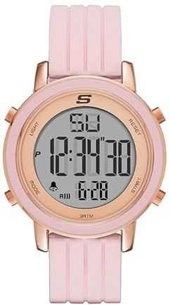 Skechers Women's Westport Digital Chronograph Watch, Rose Gold and Blush Pink Women's Digital Watch