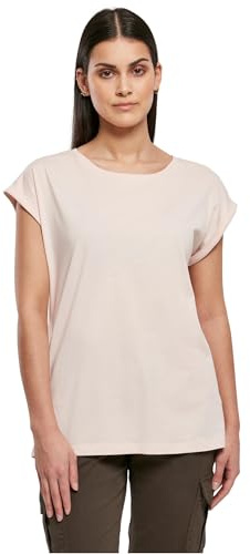 Urban Classics Damen Ladies Organic Extended Shoulder Tee T-Shirt, Rosa, 3XL