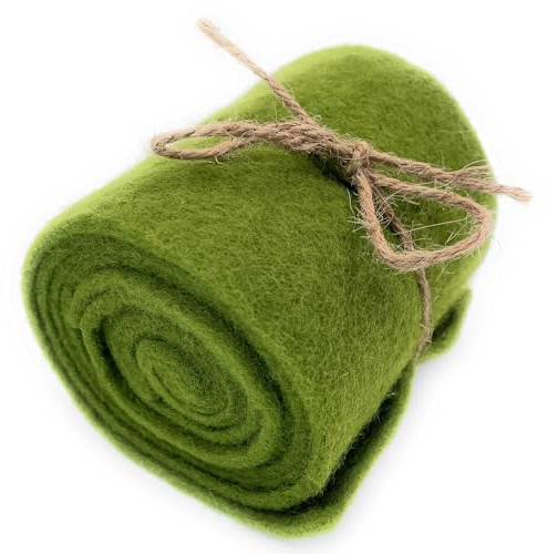 Marzoon 10 x 200 cm Grün Filzband – Dekoband Filz für Basteln, Nähen & Tischdeko – Deko-Momente & Bastelspaß – vielseitig einsetzbar