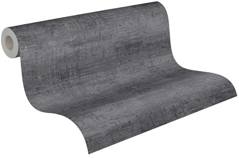 Livingwalls Tapet 396576 industriell med struktur i svart – högkvalitativ designtapet med metallisk effekt i rosé för olika rum – 10,05 m x 0,53 m – Made in Germany