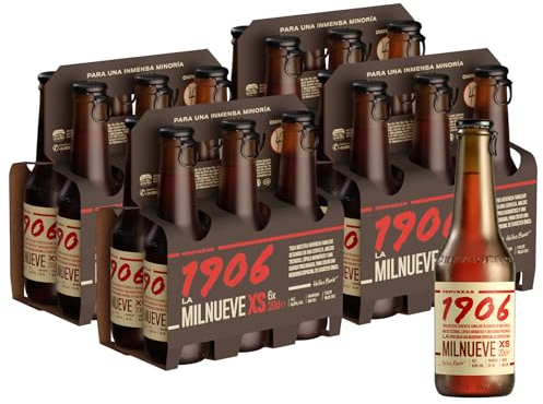 1906 Reserva Especial XS - Cerveza Lager Extra, Pack de 24 Botellas x 20 cl, Sabor Amargo y Aroma Tostado, Galardonada Internacionalmente, 6,5% Volumen de Alcohol