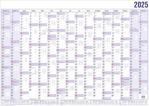 Güss Wandplaner A0 16 Monate im Versandrohr