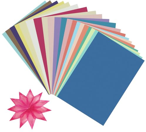 HMCEY 20 Fogli Carta Trasparente Colorata 29.7 X 21 cm,Bricolage Carta da Lucido Stampabile A4,Cartas Fatta a Mano Multicolore,Artistica Decorata Cartas Lucida Colorata,Filtri Colorati per Faretti