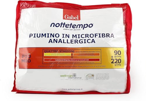 Gabel Piumino, Poliestere, Bianco, Singolo