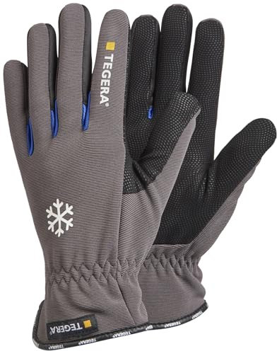 Tegera 417 Arbeitshandschuhe – Synthetikleder, Kälteschutz, Verstärkte Handfläche, Guter Griff, Größe 8 (1 Paar)
