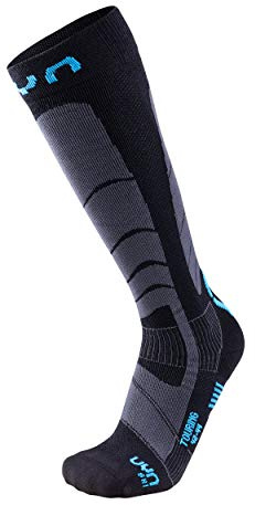 UYN Wintersports Calcetines Técnicos De Esquí, Hombres, Negro y Azul, 39-41
