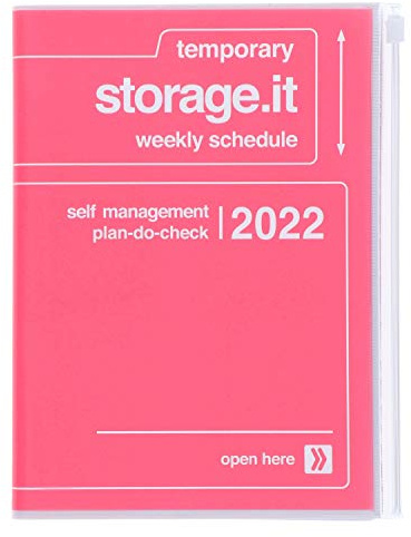 MARK'S 2021/2022 Taschenkalender A5 vertikal, Storage it // Pink