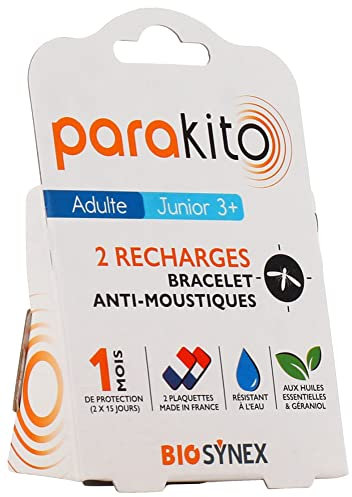 Parakito Pulsera Antimosquitos 2 Recambios