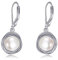 POPLYKE Süßwasser Perle Dangle Ohrringe Damen 925 Sterling Silber Leverback Ohrringe Perle Schmuck