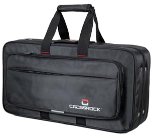 Crossrock Lightweight Foam Case for Bb Trumpet | Oxford Exterior, Plush Interior, Backpack Straps – Black (CRP200TRBK-R)