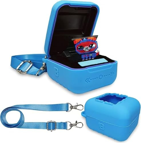 BCWEGION Silicone pour Bitzee 2023, jouet interactif numérique, étui de protection pour animaux de compagnie électroniques virtuels Bitzee en silicone antidérapant avec dragonne (coque uniquement)