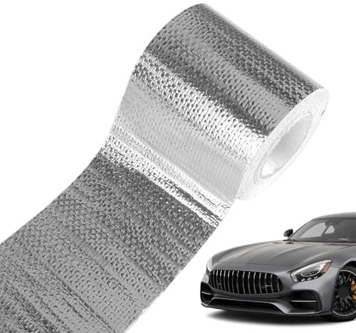 Generisch 1 rotolo di nastro adesivo in alluminio, 10 m x 5 cm, resistente al calore, schermatura e isolamento, riparazione guarnizioni, nastro autoadesivo in alluminio