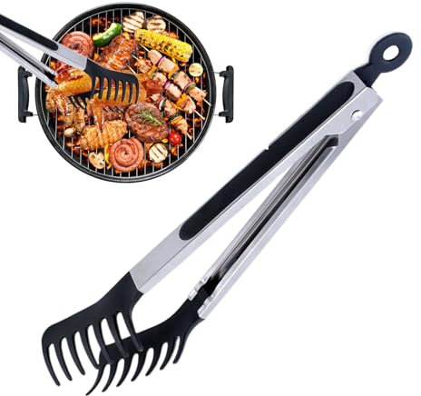 Pinze per Spaghetti,Forchettone Per Spaghetti In Silicone Antiaderente - Pinza Ergonomica Per Servire Cibo A Steak Verdure A Grill All'aperto