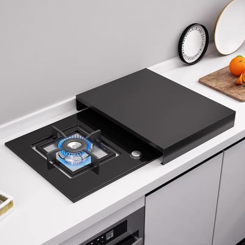 Cubre Encimera Gas, Tapa Encimera Gas de Acero Inoxidable 2.0, para Cocina, Fregadero de RV, Estufa Eléctrica, Soporte Para Estufa(40x50x7cm/16x20x2.7in)
