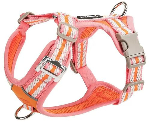Harnais Ajustable spécialement conçu pour Les Boxer. Ce Harnais Anti-Traction de Type Gilet est doté d'un Anneau en D métallique et d'un Tissu en Maille Douce et Respirante. B XS