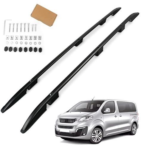 CHROMEMASTER | Barre da Tetto, Rail Tetto Compatibile con Peugeot Traveller L2 Standard MEDIO 2016+ | Sono Utilizzate per il Montaggio di Portapacchi, Box da Tetto o Portabiciclette | Alluminio