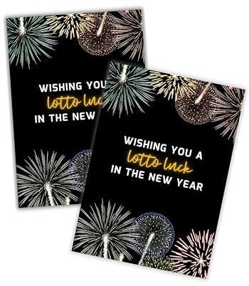 Lashicorn Tarjeta de marketing de agente inmobiliario Wishing You a Lotto Luck Scratch Off Lottery Ticket 30pk 12.7 x 17.8 cm Pop Bys Día de San Patricio, agradecimiento al cliente, Año Nuevo, tarjeta