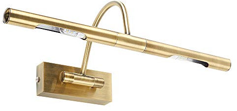 MiniSun | Capri Adjustable Antique Brass Mains Powered Display Wall Light | Hardwired Picture & Display Lights, Home Décor & Improvement Essential | Includes LED Bulb