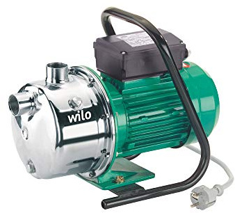 Wilo WJ 202, selbstansaugende Gartenpumpe zur Wasserversorgung aus Brunnen, Zisternen und Regentonnen, 4500l/h, 3,6 bar, 550W