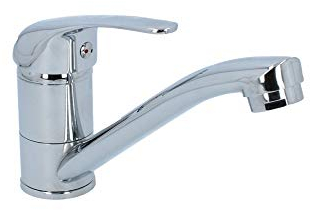 VBChome Grifo para fregadero de cocina, cromado, regulador de chorro, cartucho de cerámica, grifo de alta presión, monomando