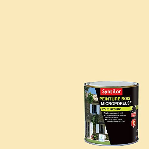 Syntilor - Peinture Bois Microporeuse Ivoire Clair RAL 1015 0,5L