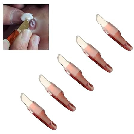 TorSor 5 Pack Corn Removal Tool for Feet Mini Knives Stainless Steel Pedicure Knife Corn Callus Shaver Foot Dead Hard Thick Skin Remover Gray Nail Polish Cuticle Trimmer Heel Scraper Pedestal Care