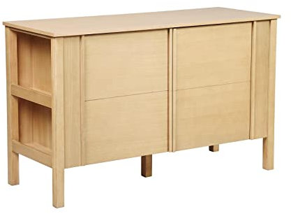 MOB-IN Meuble Double Vasque 130cm chêne NESTO Portes Lisses