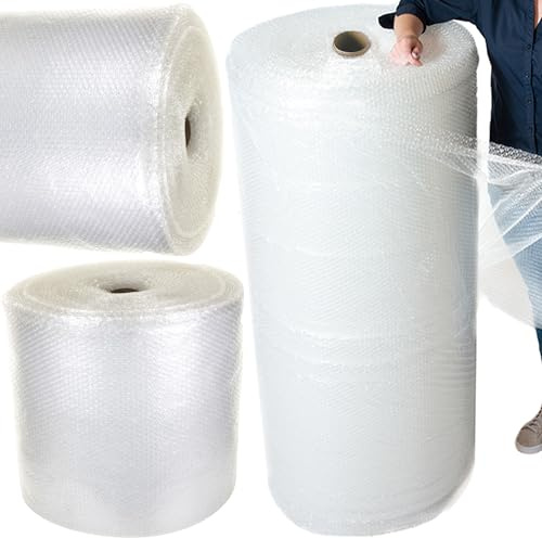 Bubble Wrap Large Rolls Of Premium Quality Packaging Material Great for House Moving, Removals & Storage Bulk Buy 300mm, 500mm, 750mm & 1000mm (300mm x 100m, 1 Roll)