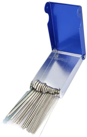 Juego de Limas Limpiadoras de Boquillas de Soldadura de Gas de Acero Inoxidable de 22 Piezas para Soldar y Soldar, para Boquillas de Soldadura, Limpieza y Puntas de Corte