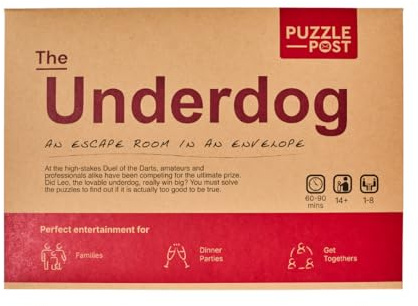Unique Escape Room In An Envelope | Great For Groups - Families & Friends | Perfect For Games Night | Escape Room In A Box | Puzzle Mystery Game - The Underdog