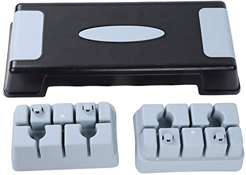 Adjustable Aerobic Stepper | 4 - Level Height for Full Body Workout | Secure Grip Exercise Step Platform for Home/Office/Gym | Strengthen Muscles & Burn Calories with PP