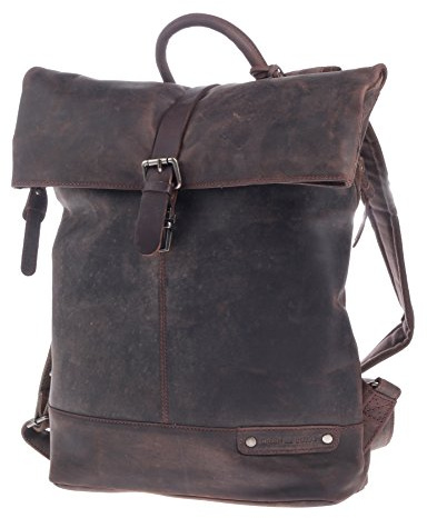 Greenburry Vintage Revival Shopper brun vandringsväska 35 x 39 x 10 cm stor väska ryggsäck, BRUN, XL