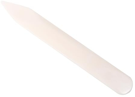Garosa 6 Inch Genuine Bone Folder Paper Creasing Scoring Folding Origami Tool for Bookbinding Card Making Handmade DIY Leather Shaping Creaser