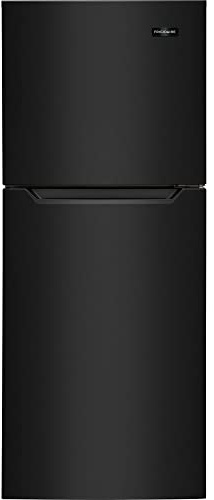 Frigidaire 10.1 Cu. Ft. Compact ADA Top Freezer Refrigerator in Black with Electronic Control Panel, Reversible Door Swing, ENERGY STAR