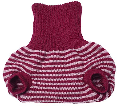 REIFF Merino Wollwindel Wollhose Wollüberhose doppelt 62/68 kbT kbA Bio Öko (74/80, beere-rosa)