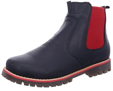 Andrea Conti Damen Stiefelette, schwarz/rot, 39 EU