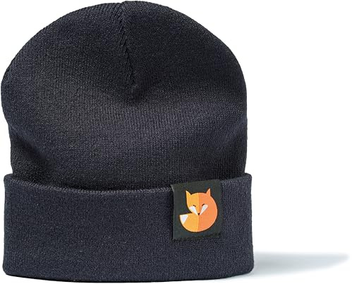 Berretto lavorato a maglia: volpe – berretto in lana – berretto invernale/berretto lungo / cappello/berretto marinaio / unisex uomo donna outdoor cappello regalo, blu navy, Taglia unica