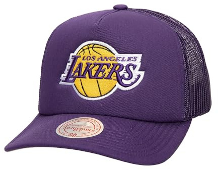 Mitchell & Ness NBA Evergreen Trucker Snapback Cap Los Angeles Lakers Purple