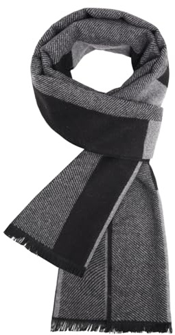UMIPUBO Bufanda Hombre Invierno Pañuelos Fular Cuello Foulard Mantón Tartán Moda Suave Larga Bufandas Cálido y Acogedor Casual de Negocios Elegante Scarf 180x30cm