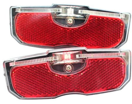 DOUDINGMAO Cycling Rear Rack Reflector Bike Rack Tail Light Bicycles Reflective Taillight For Luggage Rack Easily To Install