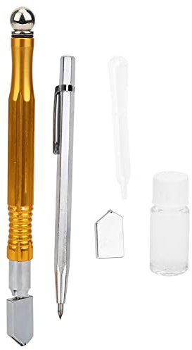 Oljeglasskärare Knivskärare Knivverktyg Alloy Djupbearbetning Glass Kniv Verktyg Professionellt Glasskärningsverktyg för (No AA)
