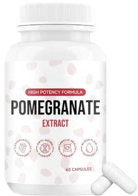 Granatäppleextrakt – Stöder energinivåer, 60 antal | Hel frukt hämtad. Stöder cirkulation och hjärtfunktion. Ren formel med en ingrediens